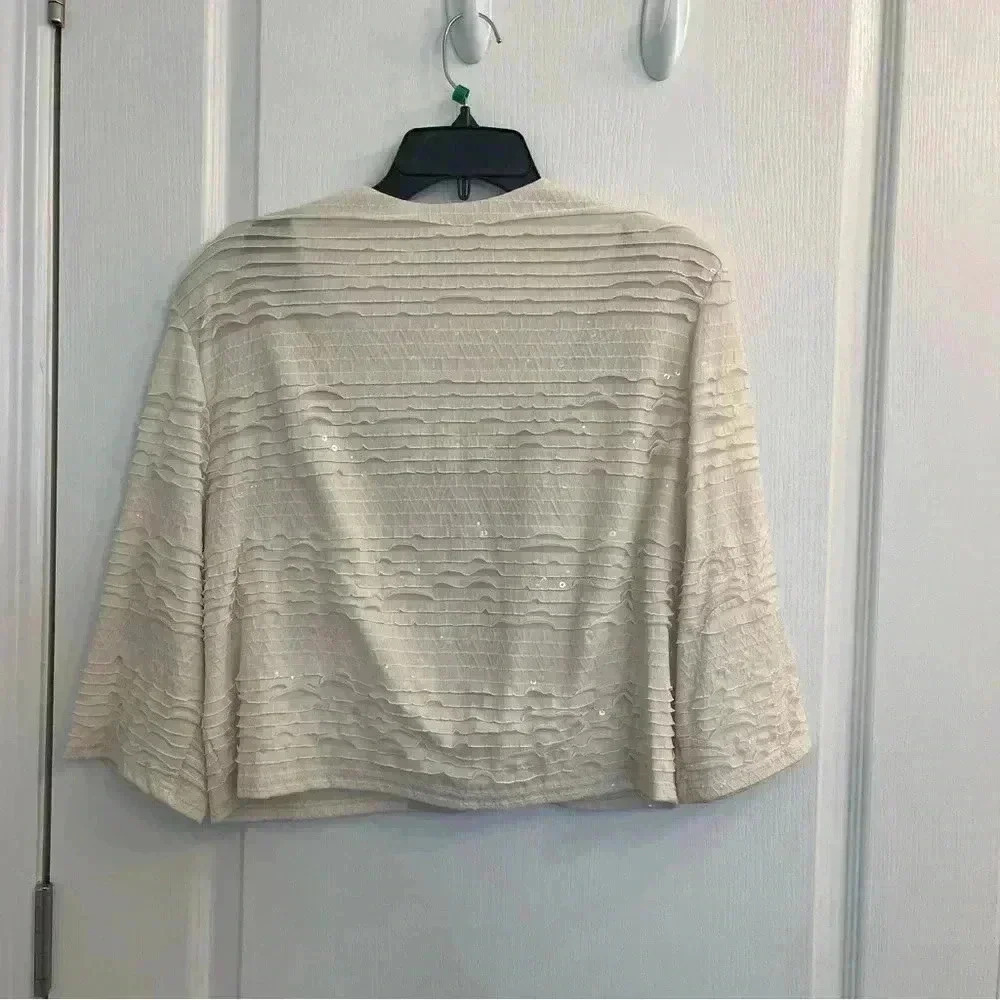 Shrug with 3/4 Sleeves by R&M Richards - Picture 7 of 8